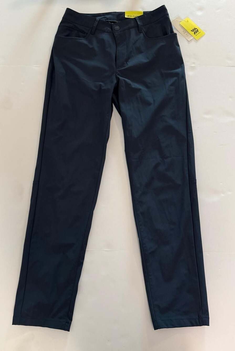 All in Motion Golf Pants 30x30 Navy Blue Performance Trousers